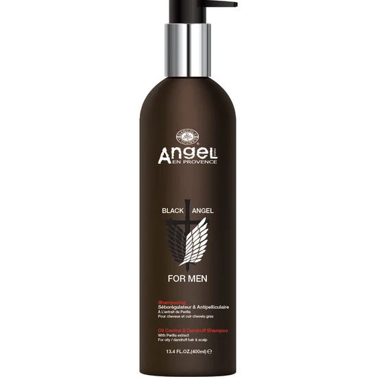 Angel En Provence Black Angel For Men Oil Control & Dandruff Shampoo 400ml