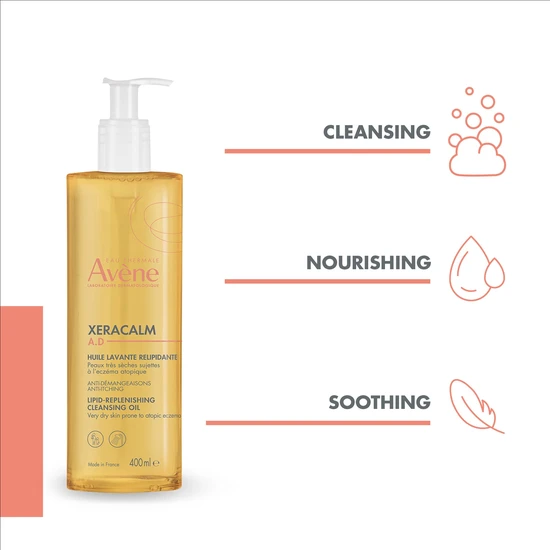 Avène XeraCalm A.D. Lipid-Replenishing Cleansing Oil 400ml