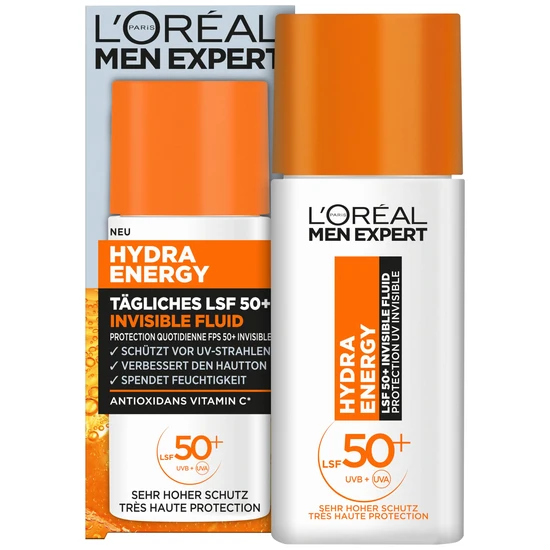 L'Oreal Paris Men Expert Hydra Energetic Daily Invisible Fluid SPF 50 50ml