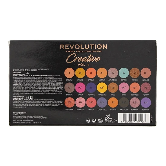 Revolution Creative Volume 1 Makeup Pigment Palette 12g