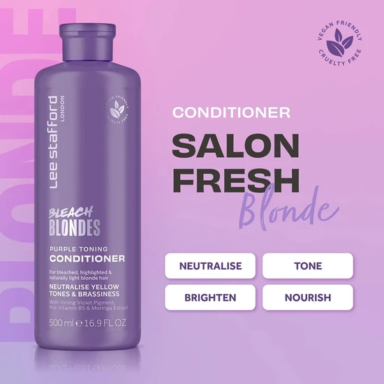 Lee Stafford Bleach Blondes Purple Toning Conditioner 500ml