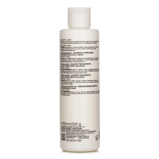 Vichy Dercos Tech Oil Control Shampoo 200ml