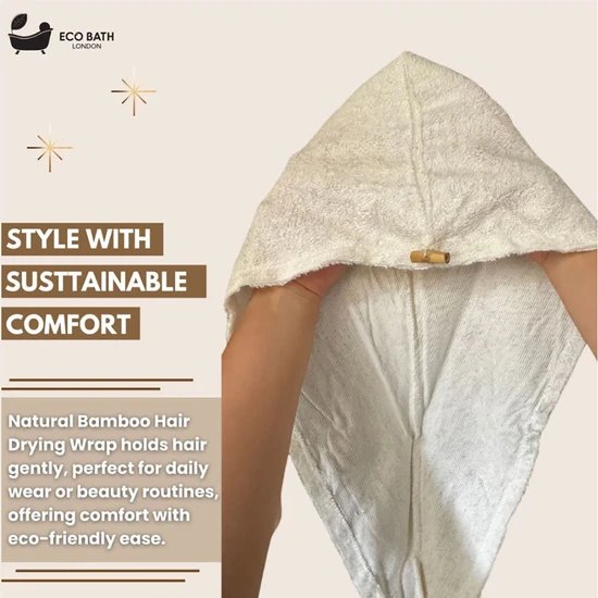 Eco Bath London Bamboo Hair Drying Wrap