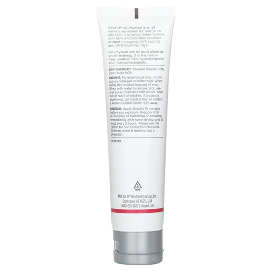 EltaMD UV Physical Water-Resistant Facial Sunscreen SPF 41 Tinted For Normal To Oily Skin 85g