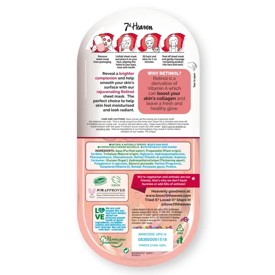 Montagne Jeunesse Nutriactive Retinol Sheet Mask Pack of 1