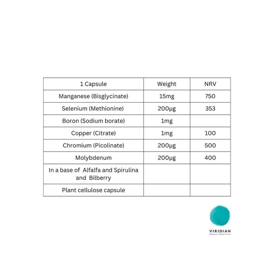 Viridian Trace Mineral Complex Veg Capsules 90 Capsules