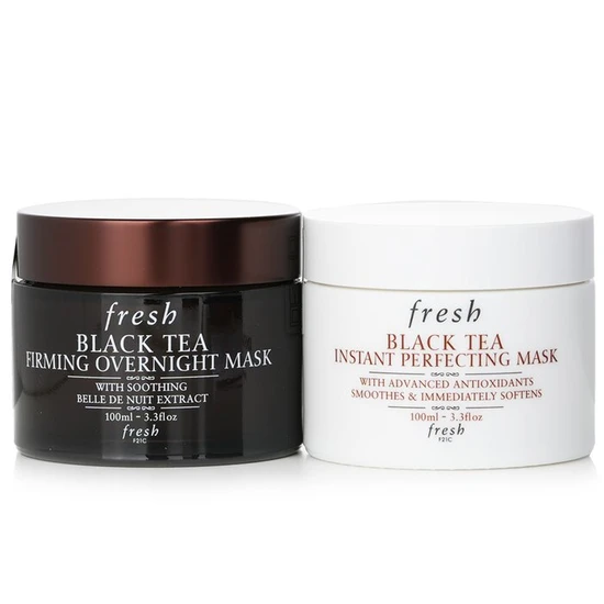 Fresh Black Tea Age-Delay For Night & Day Set: Black Tea Instant Perfecting Mask 100ml + Black Tea Firming Overnight Mask 100ml 2x100ml
