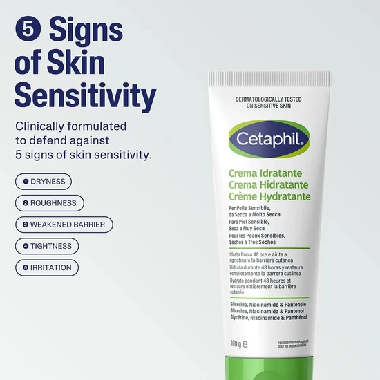 Cetaphil Moisturising Cream Dry & Sensitive Skin 100g