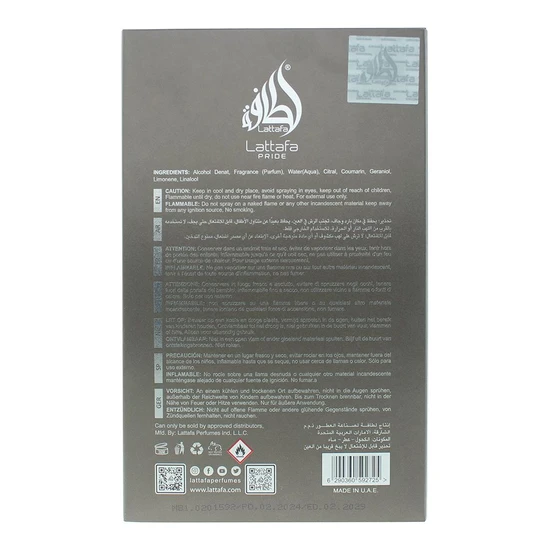Lattafa Pride Raw Human Eau De Parfum 100ml
