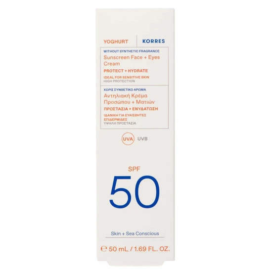 Korres Yoghurt Sunscreen Face + Eyes Cream SPF 50 50ml