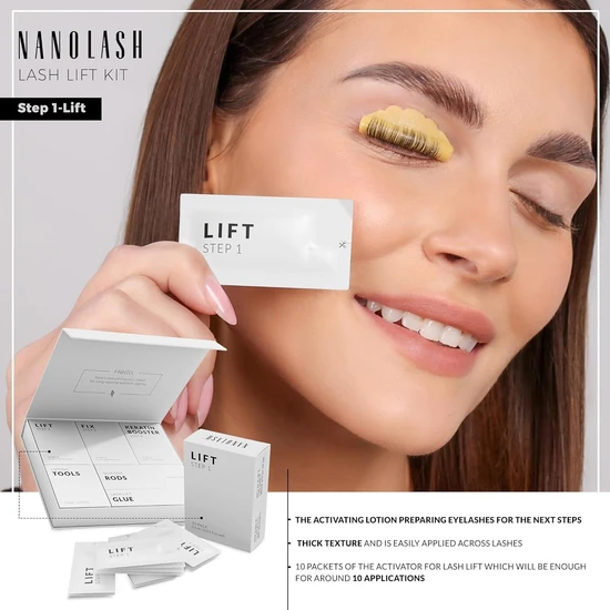 Nanolash Step 1 Lift Sachets Lash Lift & Lamination Activator 10 Sachets