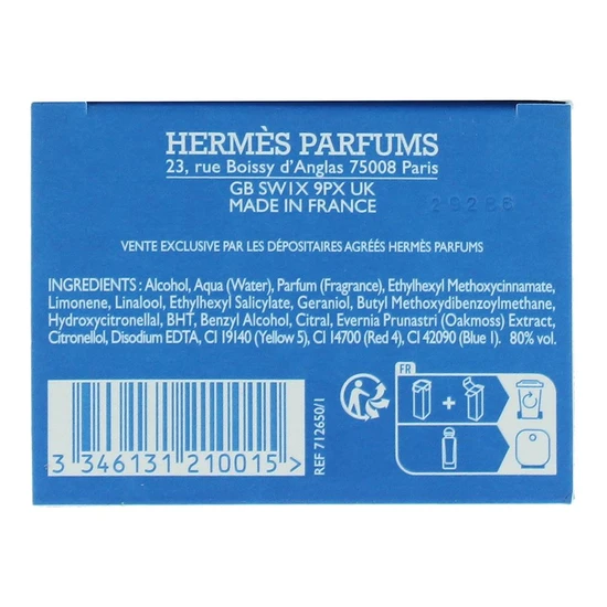 Hermès Un Jardin En Mediterranee Eau De Toilette 100ml