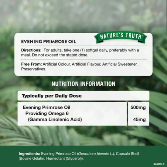 Nature's Truth Evening Primrose Oil 500mg 60 Softgels