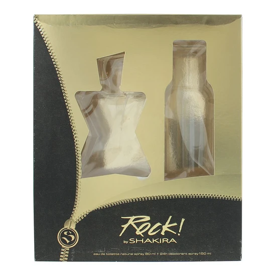 Shakira Rock! Eau De Toilette 80ml + Deodorant Spray 150ml Gift Set For Her 80ml