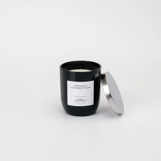 French Connection Black & White Collection Black Pomegranate Candle 158g