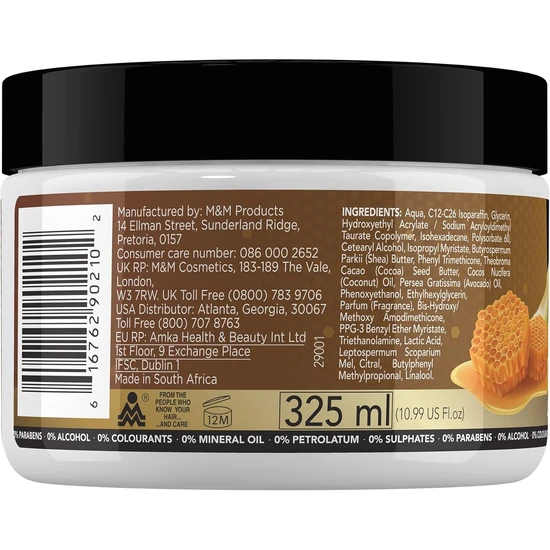 Sofn'Free Manuka Honey & Avocado Leave-In Conditioner 325ml