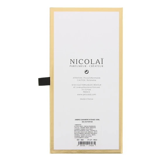 Nicolai Ambre Cashmere Intense Eau De Parfum 100ml