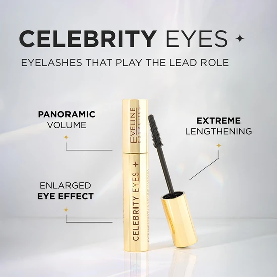 Eveline Celebrity Eyes Extreme Length & Volume Mascara Intense Black