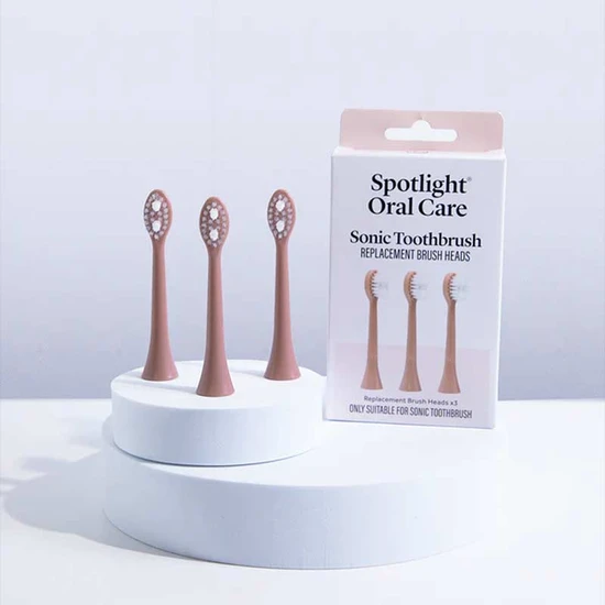 Spotlight Sonic Toothbrush Replacement Heads Rose Gold