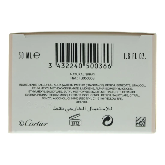 Cartier La Panthere Eau De Toilette 50ml