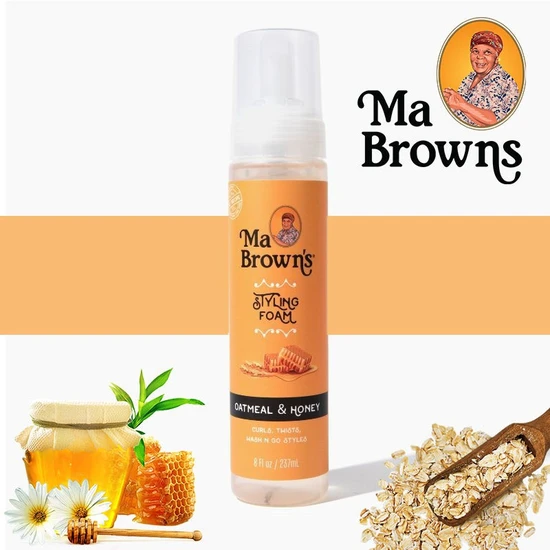 Ma Browns Styling Foam With Oatmeal & Honey 237ml