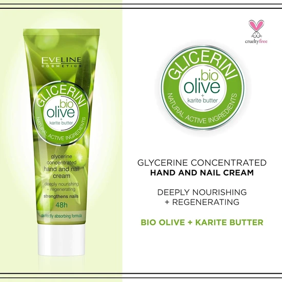 Eveline Bio Olive Glycerine Concentrated Hand & Nail Cream 100ml