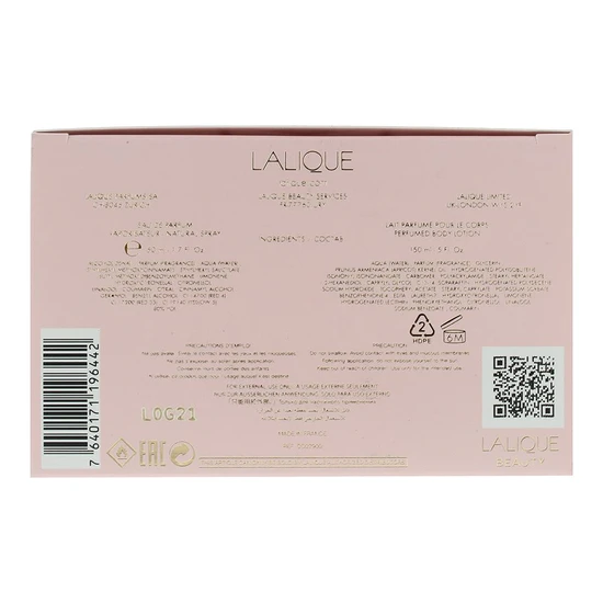 Lalique Soleil Eau De Parfum 50ml + Body Lotion 150ml Gift Set 100ml