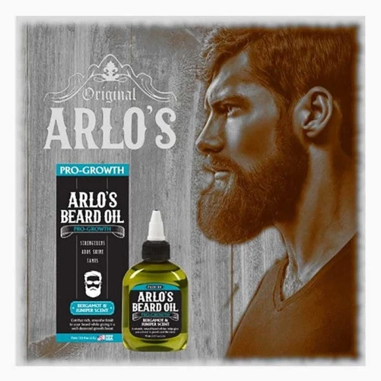 Arlos Pro Growth Beard Oil With Bergamot & Juniper Scent 75ml