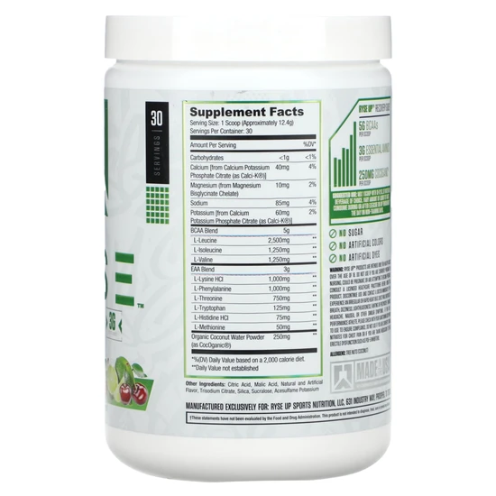 RYSE Up Supplements RYSE BCAA + EAA Cherry Limeade 372g