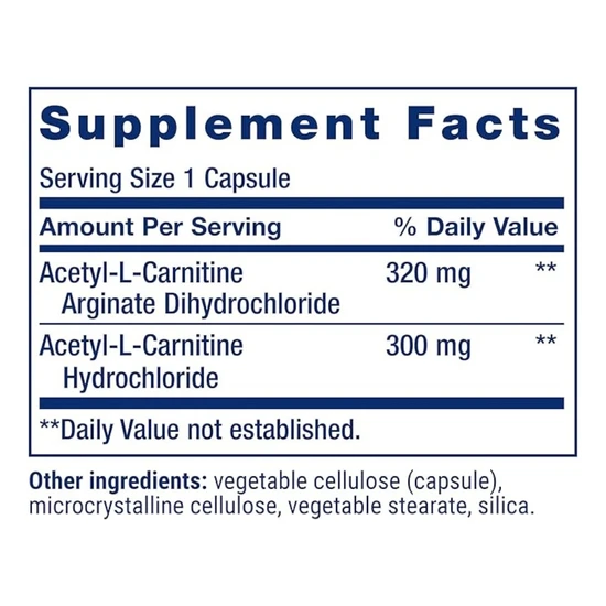 Life Extension Acetyl-L-Carnitine Arginate Vegicaps 90 Vegicaps