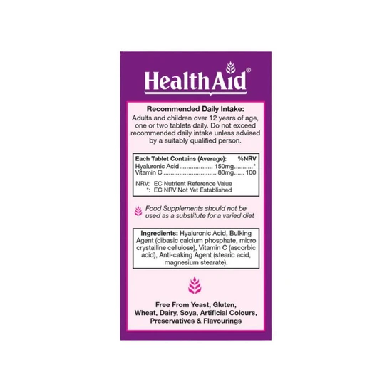 Health Aid HyaluroVit Tablets 30 Tablets