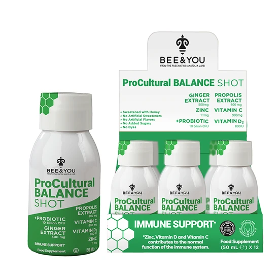 BEE&YOU Propolis Immune Shot Probiotic 12 x 50ml