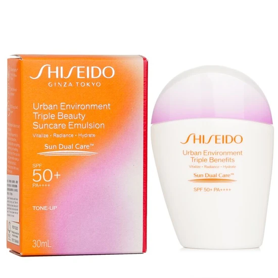 Shiseido Urban Environment Triple Beauty Suncare Emulsion SPF 50+ 30ml