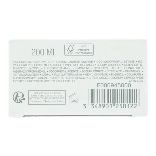 DIOR Eau Sauvage Shower Gel 200ml