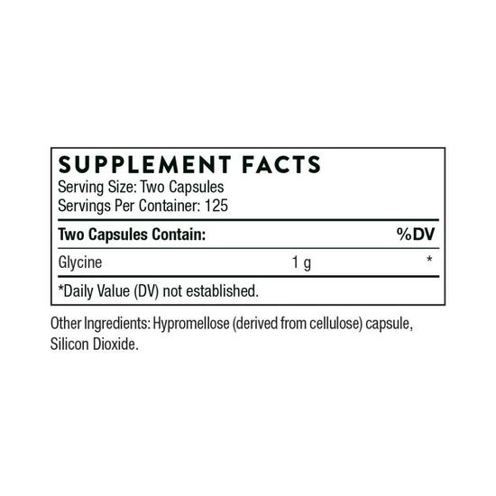 Thorne Glycine Capsules 250 Capsules