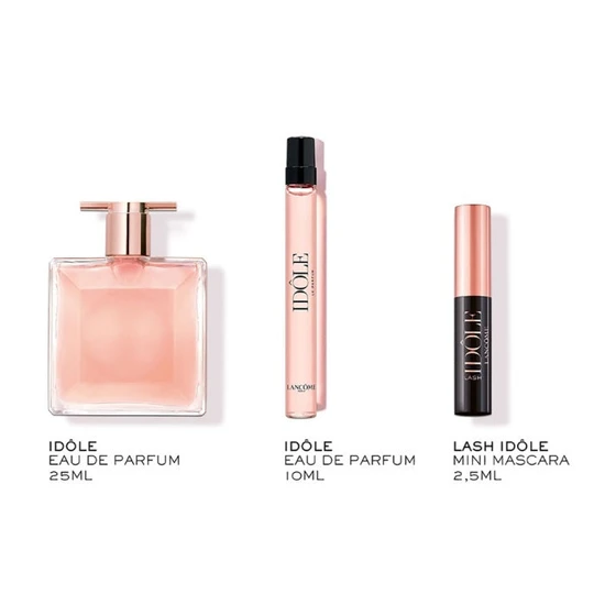 Lancôme Idole Gift Set 25ml Eau De Parfum + 10ml Eau De Parfum + 2.5ml Lash Idole Mascara