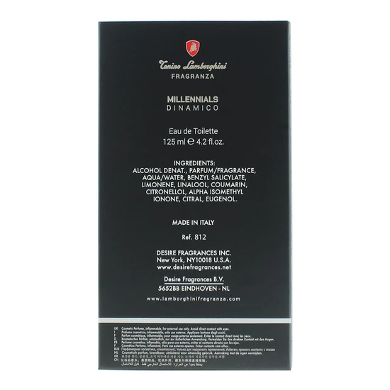 Tonino Lamborghini Millennials Dinamico Eau De Toilette 125ml