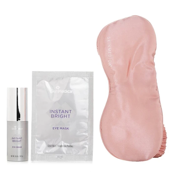 Skin Medica Instant Bright Eye Essentials Set: Instant Bright Eye Cream + Instant Bright Eye Masks + Sleep Mask 1pc 3pc
