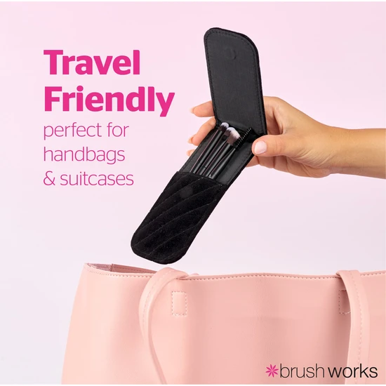 Brushworks Mini Travel Eye Brush Set