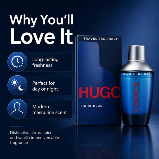 Hugo Boss Dark Blue Eau De Toilette 75ml