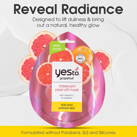 Yes To Grapefruit Iridescent Vitamin C Peel Off Mask 10ml