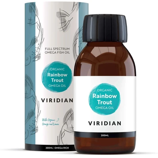 Viridian 100% Organic Scandinavian Rainbow Trout Oil 200ml