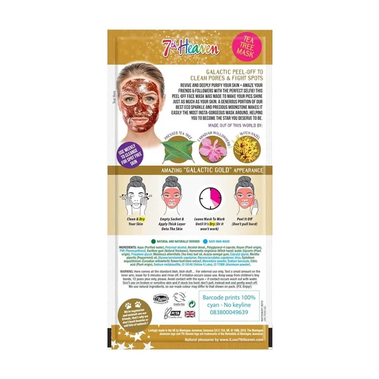 Montagne Jeunesse StarDust Galactic Gold Peel-Off Mask Tea Tree
