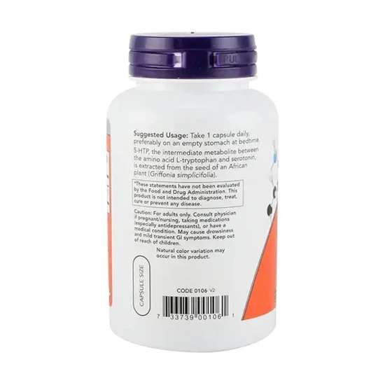 NOW Foods 5-HTP 100mg Capsules 120 Capsules