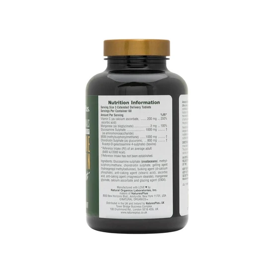 Nature's Plus Glucosamine/Chondroitin/MSM Ultra Joint Tablets 180 Tablets