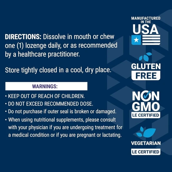 Life Extension Vitamin B12 500mcg Lozenges 100 Lozenges