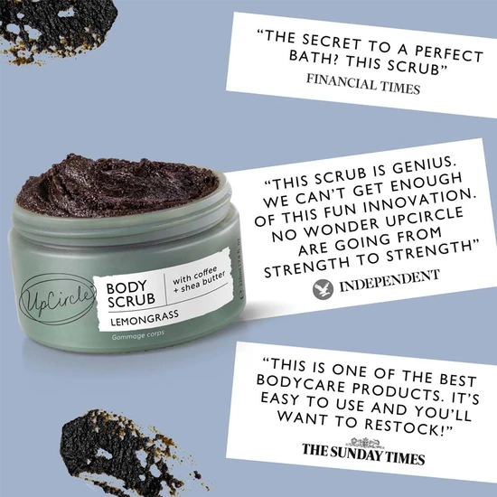 UpCircle Beauty Coffee Body Scrub With Lemongrass 220ml