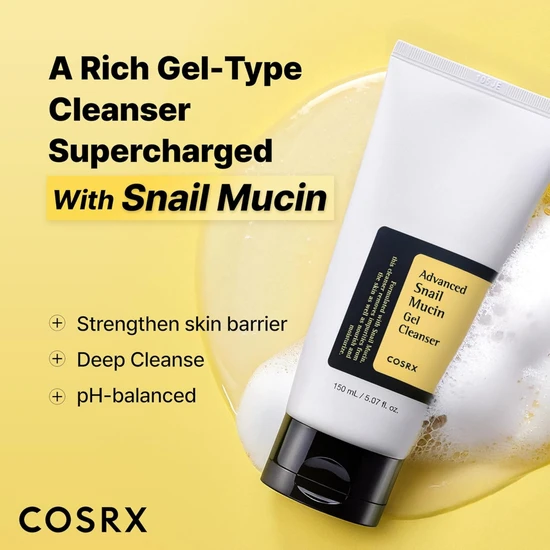 CosRx Advanced Snail Mucin Power Gel Cleanser 150ml