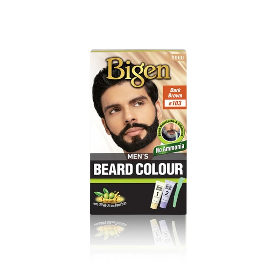 Bigen Men's Beard Colour Dark Brown B103
