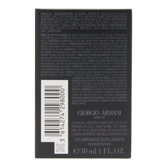 Giorgio Armani Code Eau De Parfum 30ml